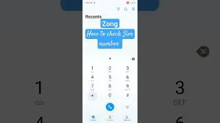 Zong how to check Sim number| Zong Sim ka number check Kase kare|#viralvideo #shortvideo #1million