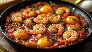 The most impressive Dish 🔥 with Eggs and Shrimps