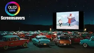 Drive In Screensaver - Oldies - 4K - OLED Safe