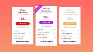 Responsive Pricing Card | Price List & Menu | Pricing tables using HTML & CSS | MultiWebPress🔥🔥🔥