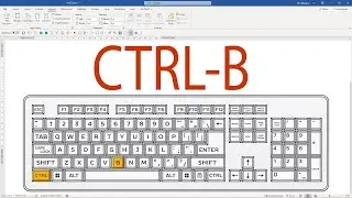 Every MS WORD keyboard shortcut ever: CTRL-B