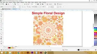 Simple Floral Vector Design in Coreldraw | Coreldraw Tutorials