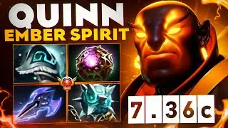 ЭМБЕРТ СПИРИТ - СИЛЬНЕЙШИЙ МИДЕР ТЕКУЩЕГО ПАТЧА 15/0/19 🔥| Quinn Ember Spirit 7.36c