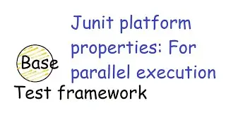 #20 junit platform properties file [Parallel Execution]: Enabling us to run tests in parallel