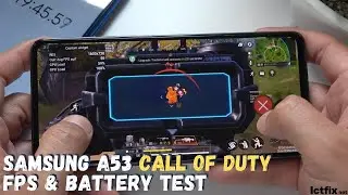 Samsung Galaxy A53 Call of Duty Mobile Gaming test CODM | Exynos 1280, 120Hz Display