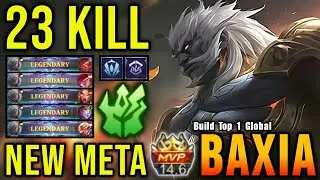 23 Kills!! Baxia Best Build and Emblem (NEW META) - Build Top 1 Global Baxia ~ MLBB