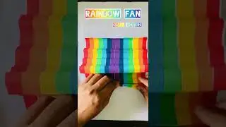 Rainbow Fan Craft for Kids | Rainbow 🌈 Paper Craft For Kids | Rainbow Paper Fan | Rainbow Colors