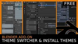 Blender Add-on Overview: Theme Switcher (free) and installing new themes