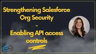 Strengthening Salesforce Org Security: Enabling API access controls