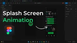 How to create a dynamic splash screen animation in Figma