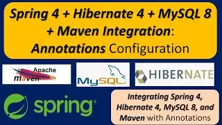 Spring 4 + Hibernate 4 + MySQL 8 + Maven Integration: Annotations Configuration Example