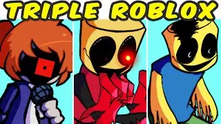 FNF VS Triple Trouble Cover VS Roblox EXE VS Triple Blox | FNF MOD / HARD | Friday Night Funkin