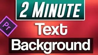 How to Add Background to Text in Premiere Pro (2019 Easy Tutorial)