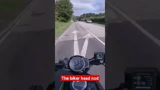 The biker head nod that everyone does 👍 