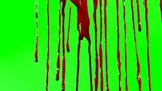 FREE - Blood Drizzle - Green Screen