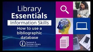 Basic of literature search part 1 - How to use a bibliographic database