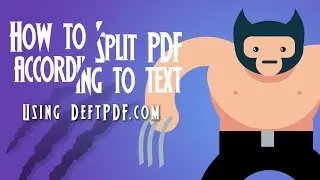 How to Split PDF by Text using DeftPDF