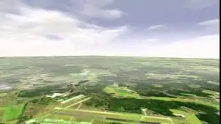 футаж полёт над землёй