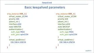 Linux HA with keepalived