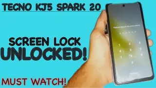 TECNO KJ5 SPARK 20 - How To Unlock / Remove Screen Lock Password