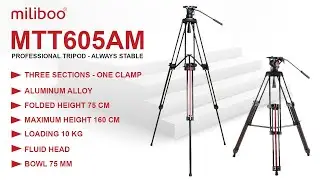 miliboo MTT605AM aluminum tripod - always stable