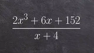 Dividing polynomials using long division