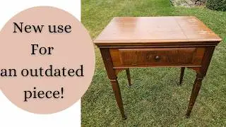 Thrift Flip Challenge | New use for an empty sewing machine cabinet