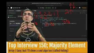 Top Algorithm Interview Questions Fully Explained: Find the Majority Element in a list