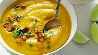 Creamy Thai Carrot Sweet Potato Soup