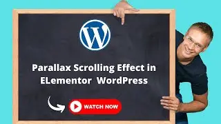 Parallax scrolling effect in WordPress Elementor builder