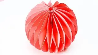 How to make Decoration ball from paper - easy craft idea