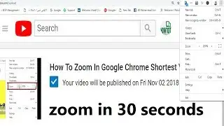 How To Zoom In Google Chrome Shortest Video