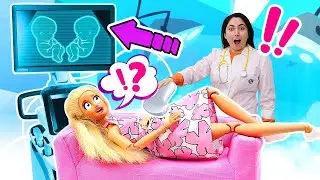 Barbie está embarazada... ¡¡y va a tener dos bebés!! Vídeos para niñas con muñecas Barbie