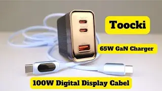 Огляд Toocki 65W GaN Charger + 100W Digital Display Cabel - Доступні та круті аксесуари для гаджетів