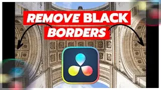 How To Remove Black Borders From a Footage In DaVinci Resolve | Hindi