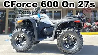 READY FOR THE MUD: 2022 CFMoto CForce 600 with 27 TIRES INSTALLED