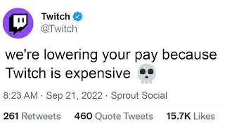 Twitch Can't Afford to Pay Their Streamers