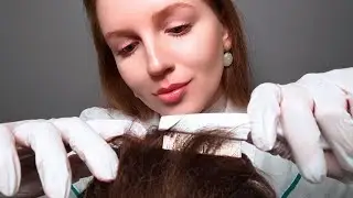 АСМР Детальный Осмотр Кожи Головы в Перчатках • ASMR Detailed Scalp Check in Gloves