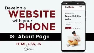 Develop a Full WEBSITE with your PHONE - About Page