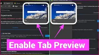 Enable Visual Preview (Tab Image Preview) in Microsoft Edge 