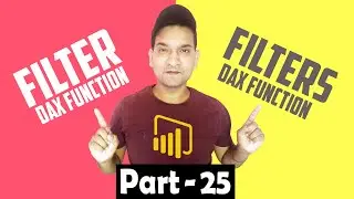 Power BI Filter DAX Function  Power BI Filter vs Filters DAX Function  Filter DAX Function in Power