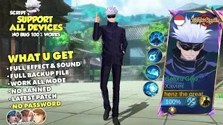 Script Skin Xavier Jujutsu Kaisen - Gojo Satoru No Password | Full Effect & Voice | New Update