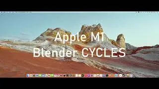 Blender macmini 2020 M1 Cycles render.