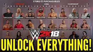 WWE 2K18 - How To Unlock Everything! (