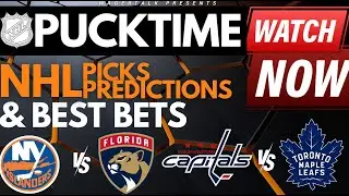 NHL Predictions, Picks & Odds | Islanders vs Panthers | Capitals vs Maple Leafs | PuckTime Mar 28