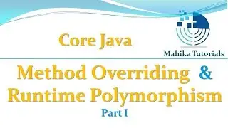 Core Java 44 -Method Overriding And Runtime Polymorphism Part I.