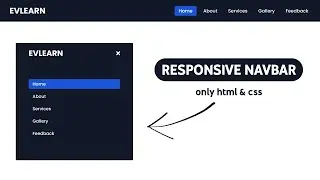 How to Create Responsive Navigation Bar using HTML and CSS