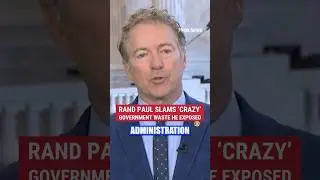 Rand Paul sounds alarm on 'crazy' government waste he exposed #elonmusk #shorts #news #us #politics