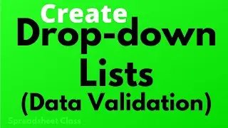 How to create drop-down lists in Google Sheets (Data validation)