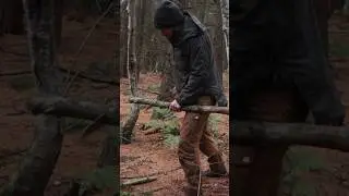 A simple solo bushcraft camp in the woods with some campfire cooking. It’s the simple things 🌲🔥💫